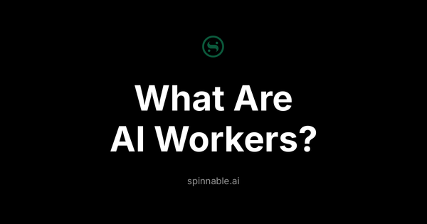 What Are AI Workers? Visual showing AI workers as autonomous digital employees