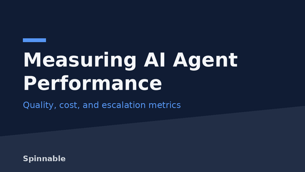 Operational telemetry dashboard graphic showing key performance metrics for enterprise AI agents.