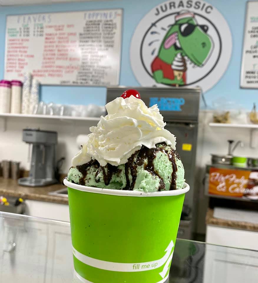A sundae at Jurassic Swirl