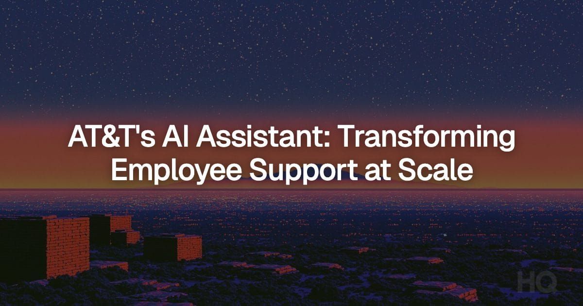 AT&T's AI Assistant: Transforming Employee Support at Scale