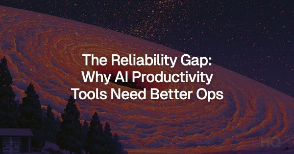 Abstract artwork for an article on AI tool reliability at work