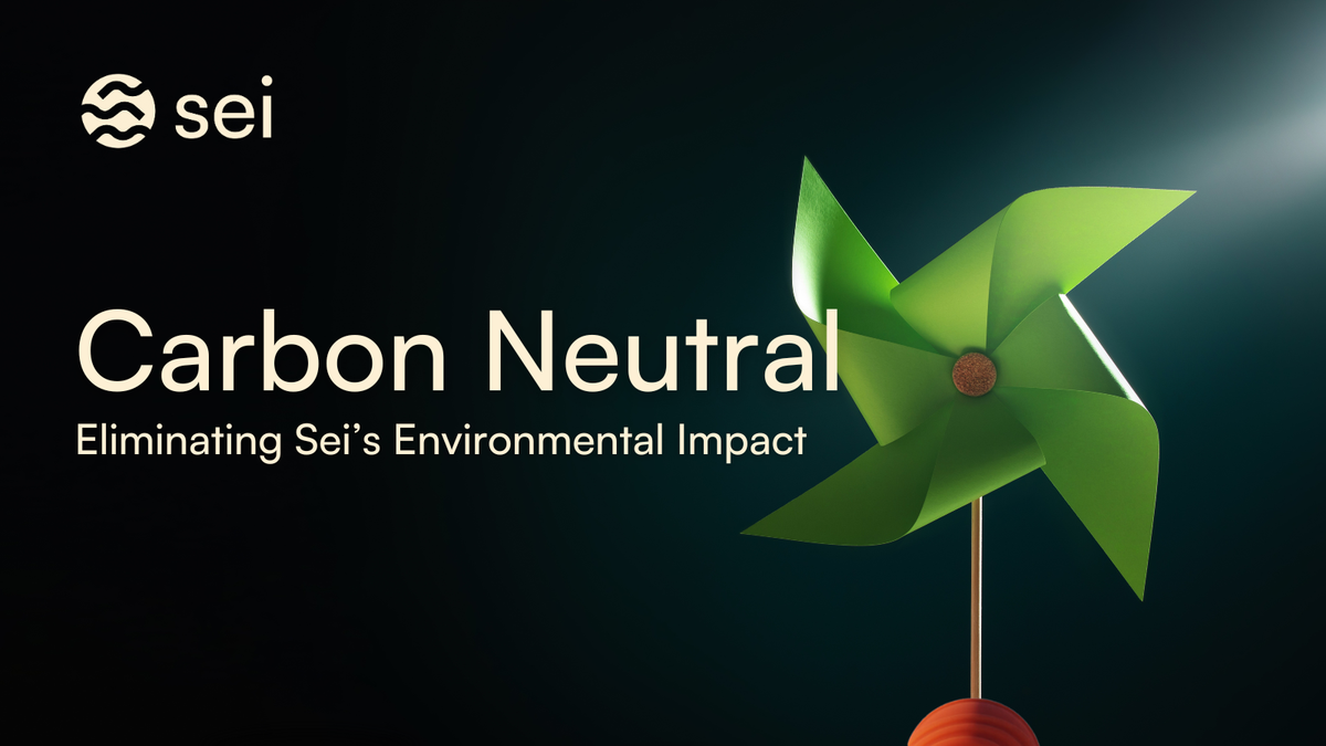 The Sei Blockchain is going Carbon Neutral