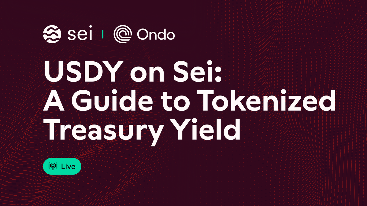 USDY on Sei:  A Guide to Tokenized Treasury Yield
