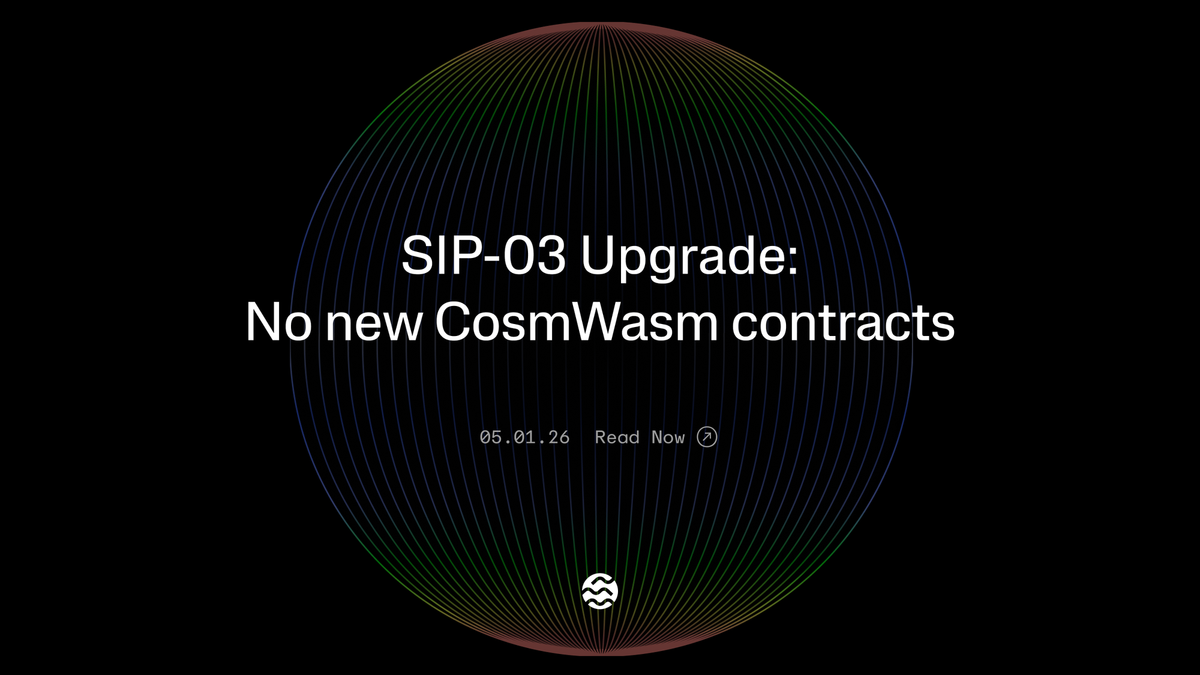SIP-03: No new CosmWasm contract deployments