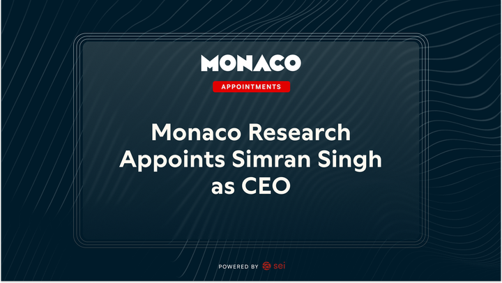 Monaco Research Names Ex-Goldman Sachs, GSR Trading Executive Simran Singh as Chief Executive Officer