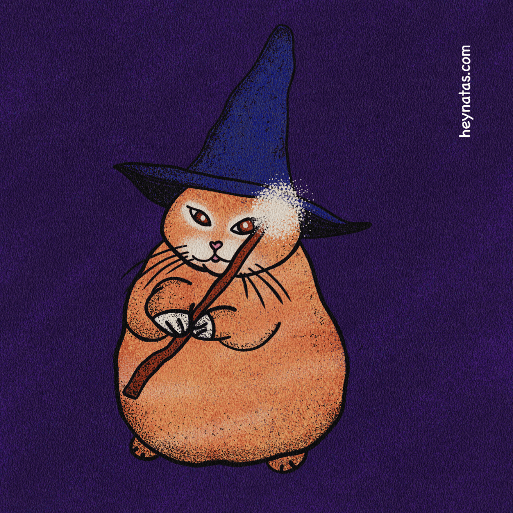Wizard cat - Stinktober - 24