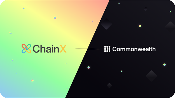 Commonwealth x ChainX Join Forces in New Partnership