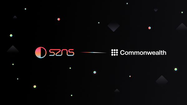 SZNS & Commonwealth Partner to Provide SZNS Albums with Governance & Community Discussion