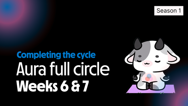 Aura Season 1: Week 6 & 7 — Completing the Cycle