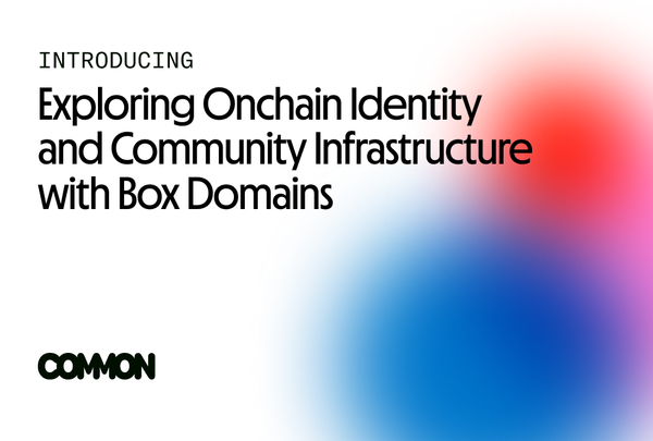 Exploring Onchain Identity and Community Infrastructure with Box Domains