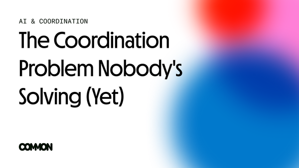 The Coordination Problem Nobody's Solving (Yet)