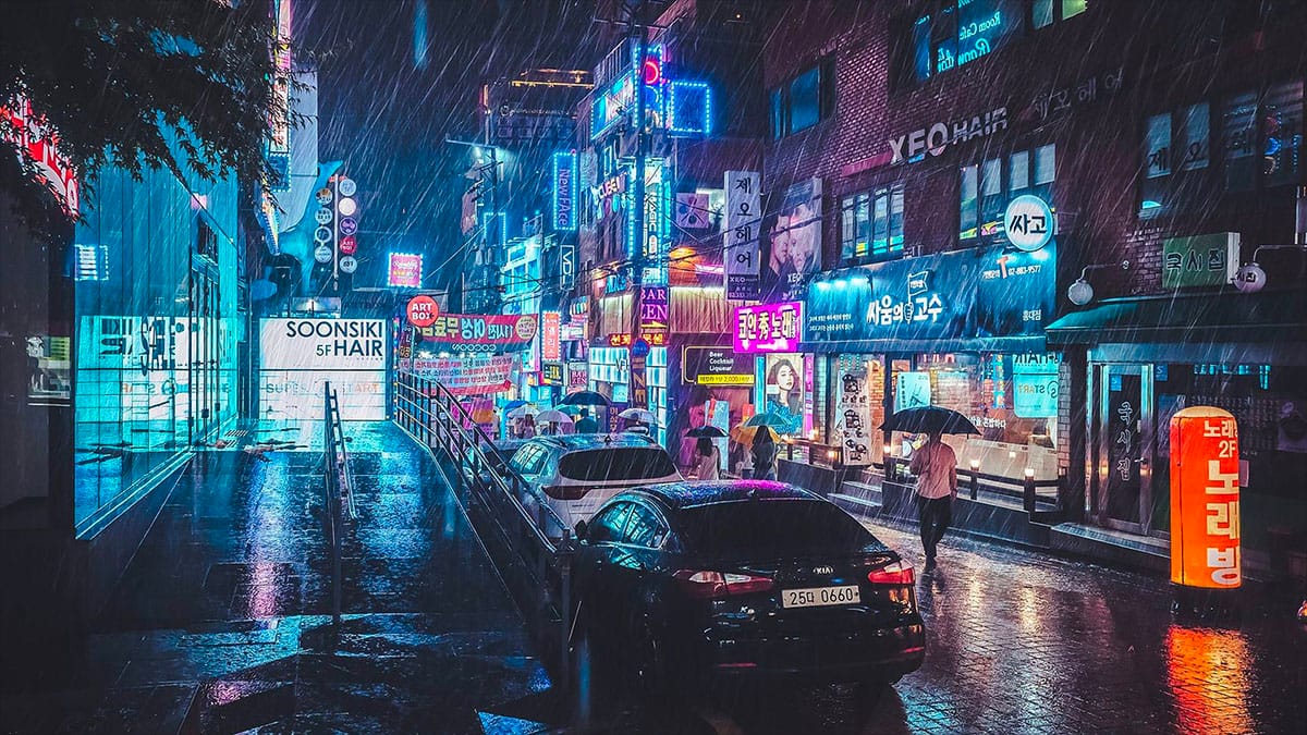 asian city render