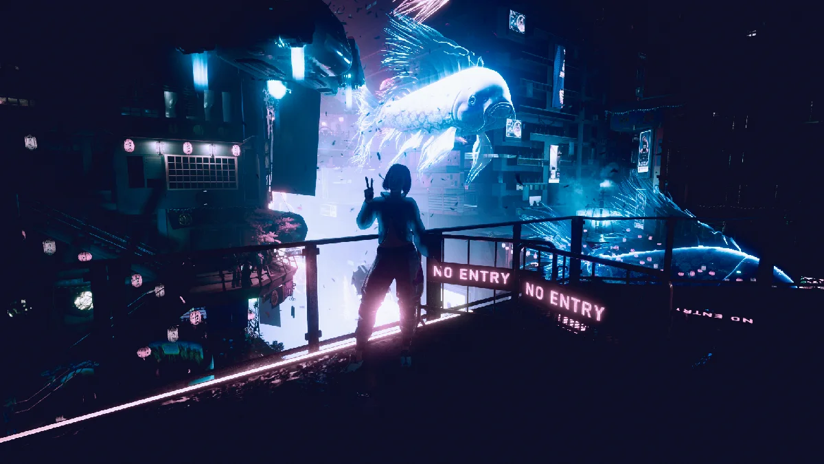 cyberpunk neo hologram