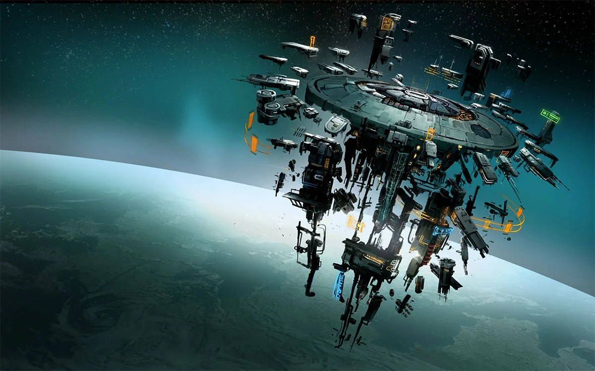 sci-fi space station
