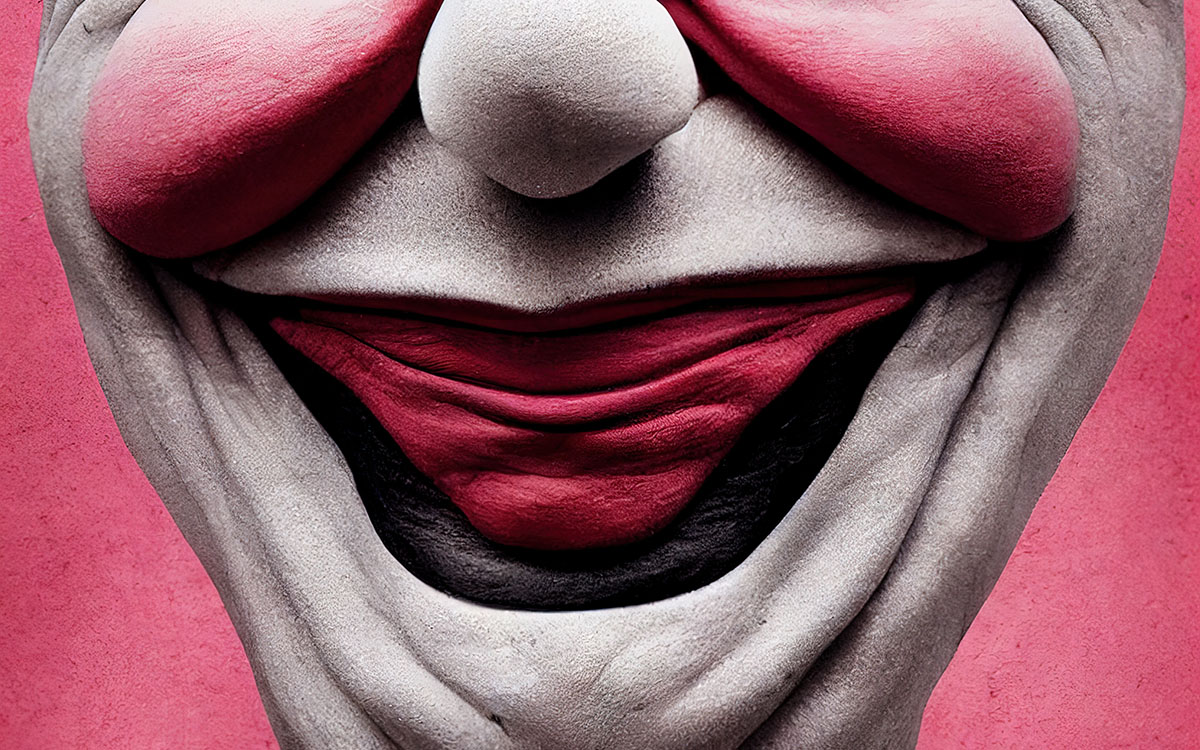 warped clown politician