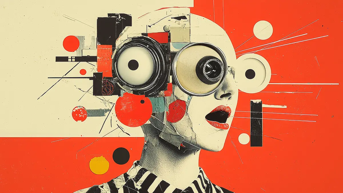 abstract emotional collage