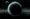 dark planet with moon