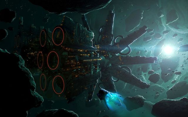 could we see how aliens mine asteroids?