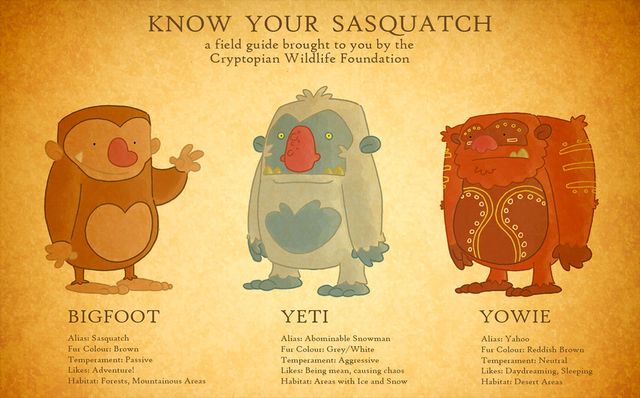 where the sasquatches roam…