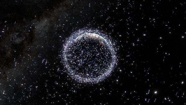 cleaning up space junk one piece at a time?