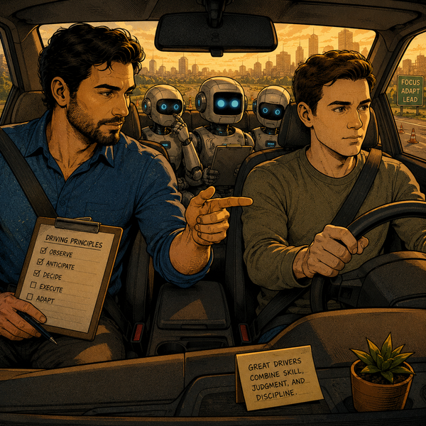 You Can't Learn to Drive From a Manual. So Why Is That Your AI Upskilling Plan?
