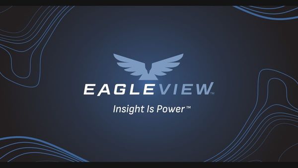 Eagleview company logo on dark background