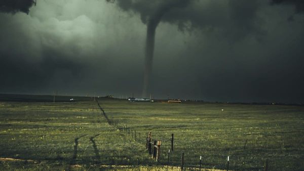 Severe weather and hail-prone storm skies