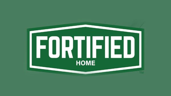 FORTIFIED Home logo, a program of IBHS, on green background