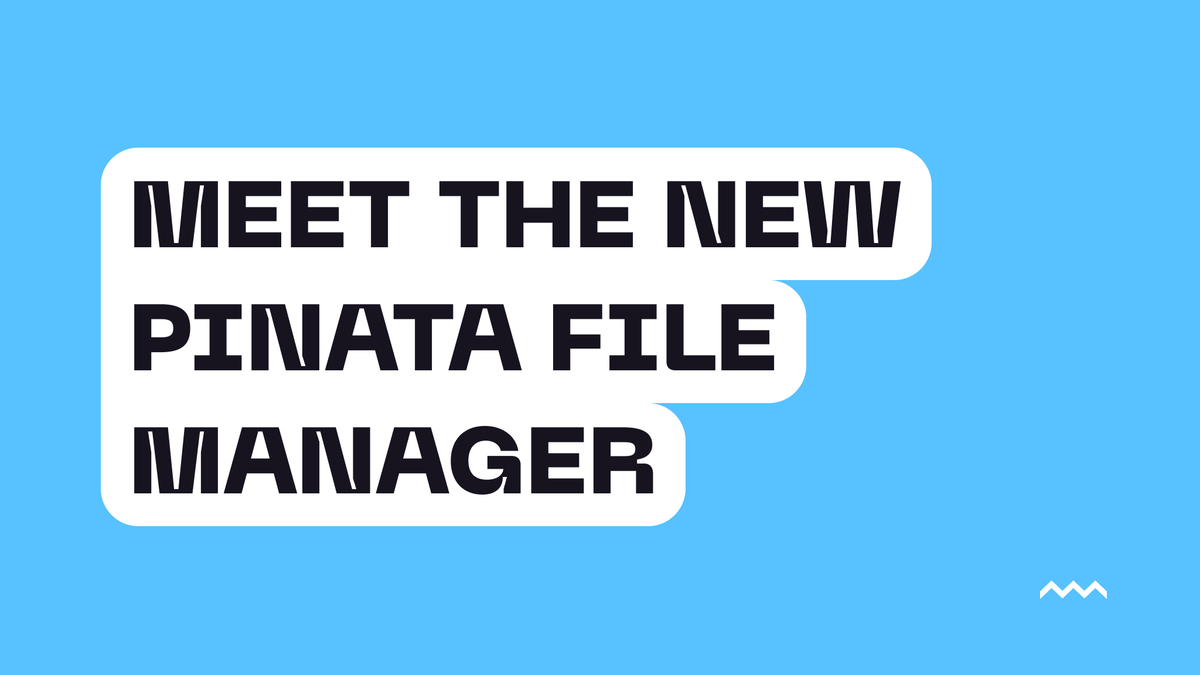 The New Pinata File Manager