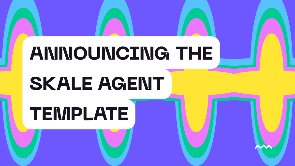 Announcing the SKALE Agent Template