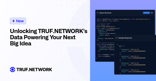 Unlocking TRUF.NETWORK’s Data Powering Your Next Big Idea