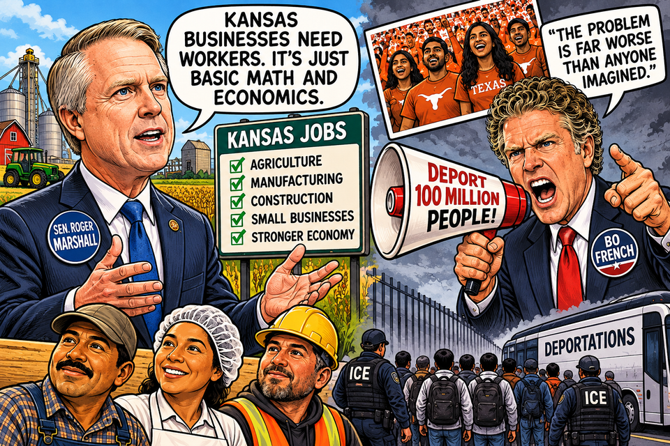 Bo-No! Kansas-based French Acolytes "angry" that Roger Marshall can do math and understands economics