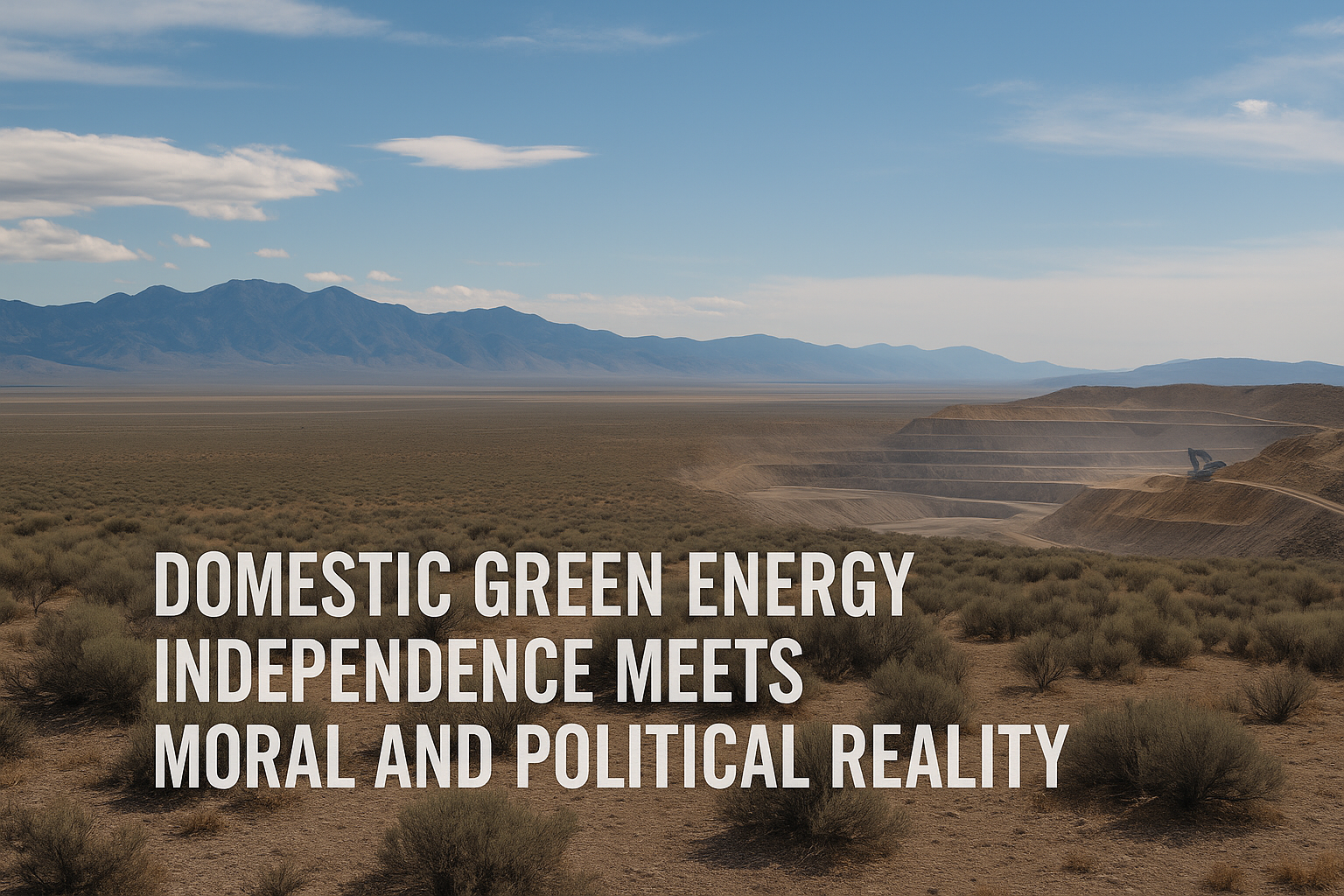 Domestic Green Energy Independence Meets Reality