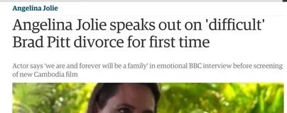 Angelina Jolie - the other story.
