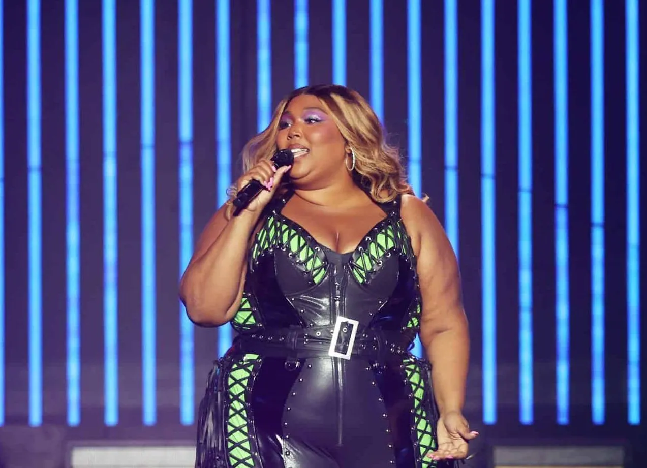 Lizzo performs at Qudos Bank Arena in Sydney, Australia.