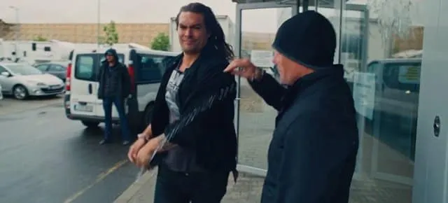 Jason Momoa taking part in the Plastic Service Announcement 2019
