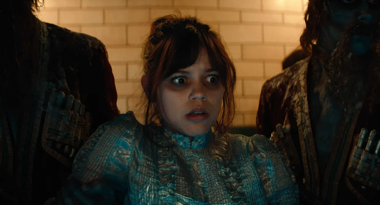 A still of Jenna Ortega in Beetlejuice 2 trailer