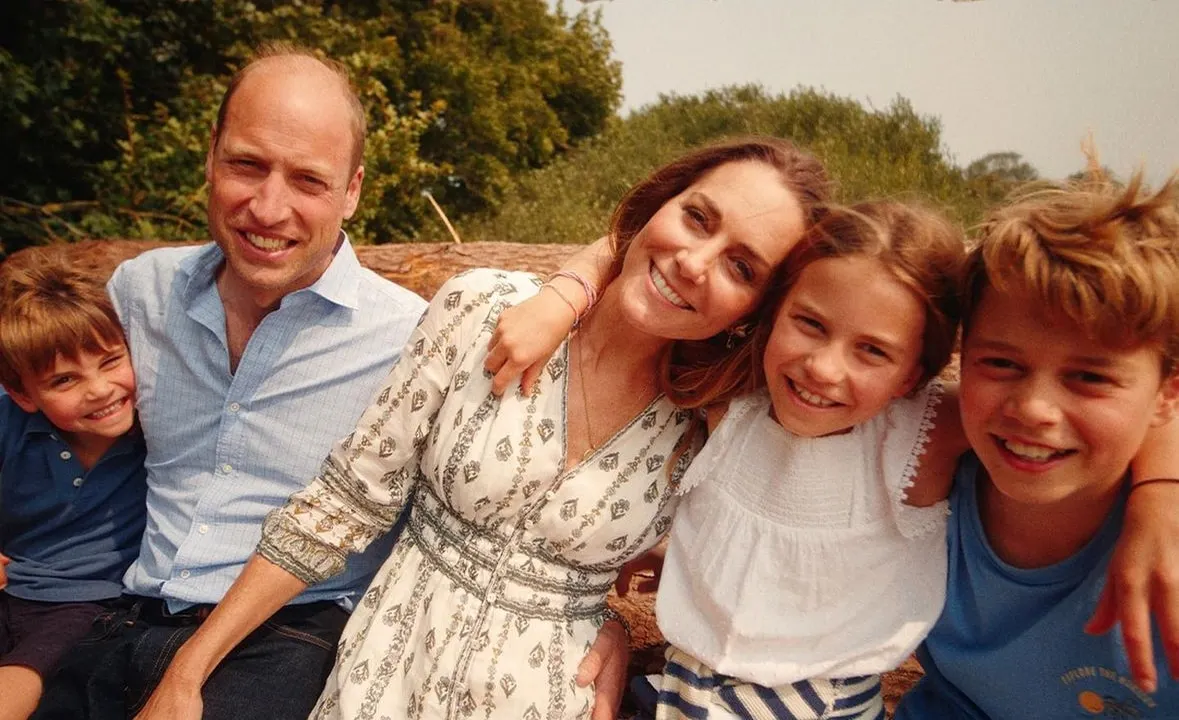 Catherine Princess of Wales pictured with her family outdoors and smiling after sharing news she has ended chemotherapy treat