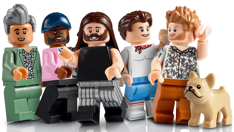 Queer Eye Lego Set minifigures of the Fab 5.