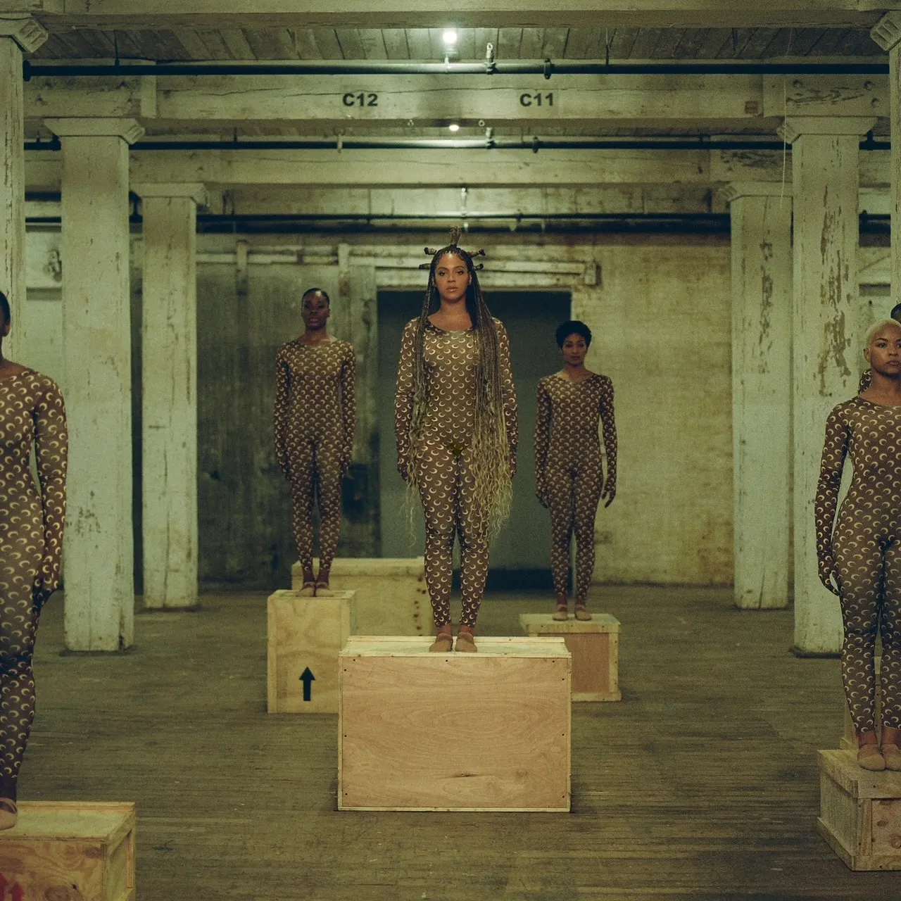 Beyoncé wears a Marine Serre bodysuit in 'Black is King'