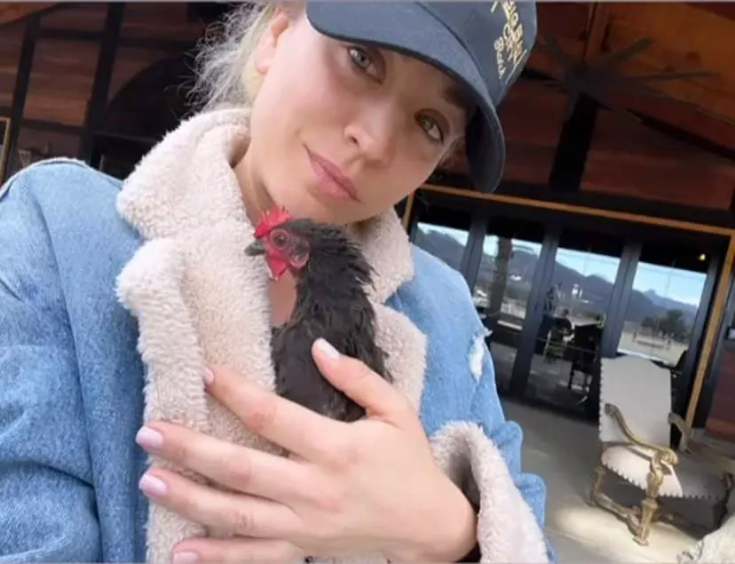 Kaley Cuoco Adopts a Rescued Baby Rooster