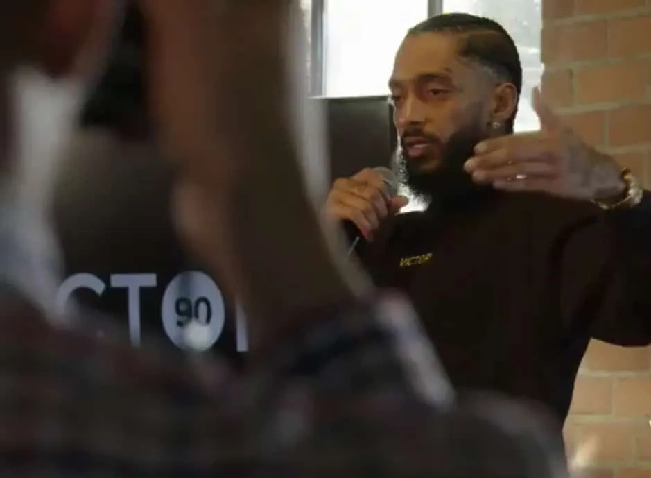 Nipsey Hussle at the opening of Vector 90 (Image: Instagram: @Vector.90)