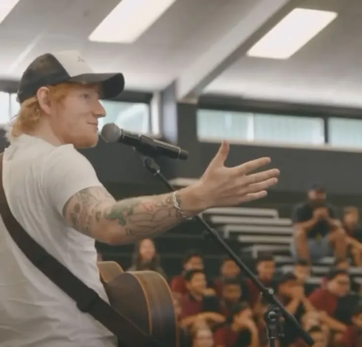 Ed Sheeran Brings Joy to Kids in New Zealand with Surprise School Gigs!