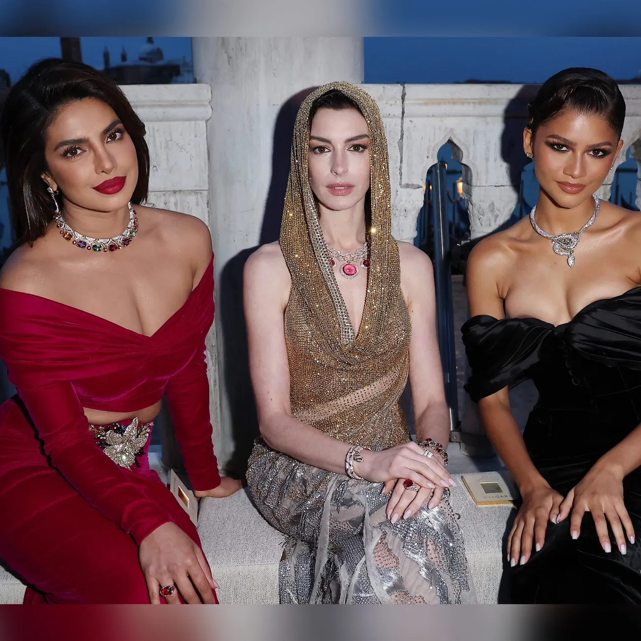 Priyanka Chopra Jonas, Anne Hathaway and Zendaya attend Bulgari's High Jewellery Event in Venice, 2023