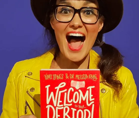 Yumi Stynes, co-author of pre-teen period guide, "Welcome to Your Period!" published by Hardie Grant. (Photo: @yumichild/Inst