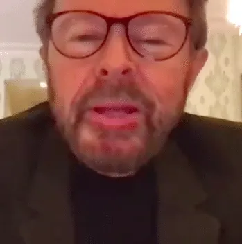 ABBA star Björn Ulvaeus praises Greta Thunberg in video message.