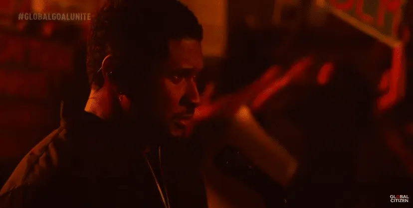 Usher performs at Global Citizen's "Unite for Our Future" concert. (Photo: @GlobalCitizen/YouTube)