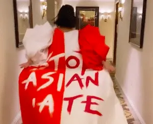 Miss Singapore Wore a "Stop Asian Hate" Dress at the Miss Universe Pageant