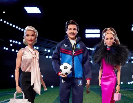 Mattel releases the 'Ted Lasso' Barbie collection featuring Rebecca Welton, Coach Lasso and Keeley Jones