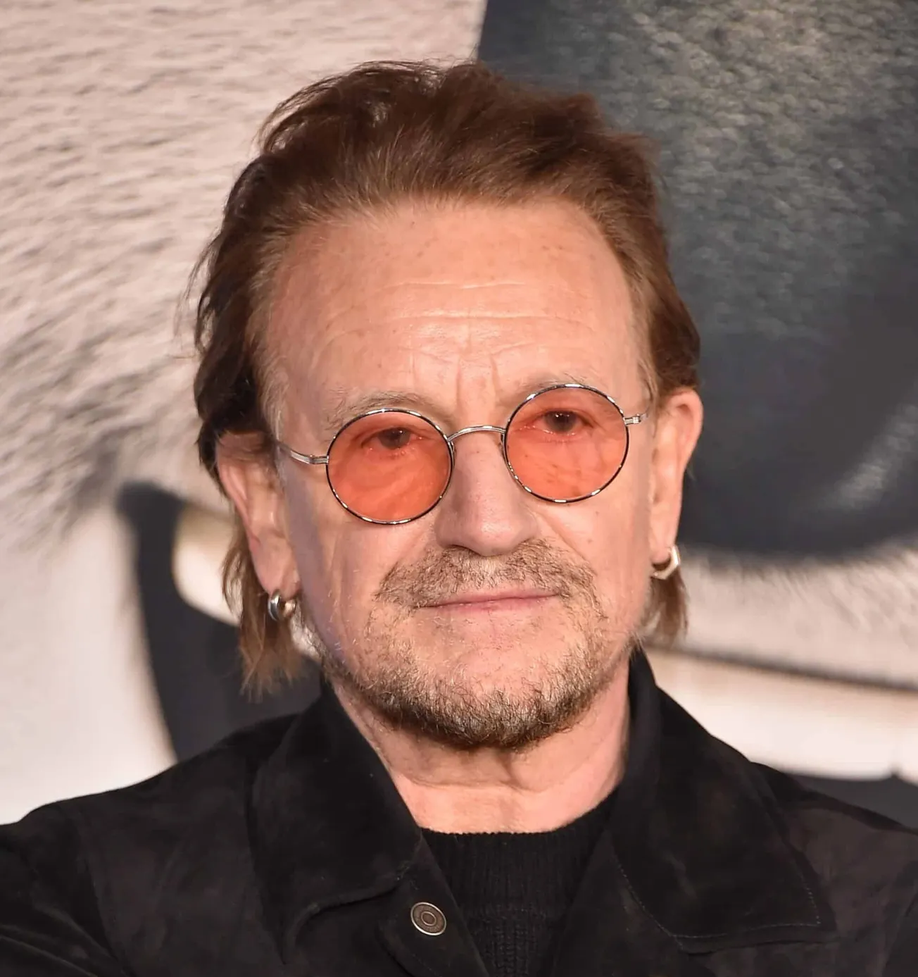 Bono from U2 at a press event